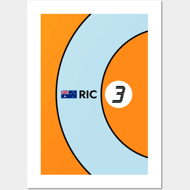 F1 2021 - #3 Ricciardo [Monaco] Wall Art by sednoid